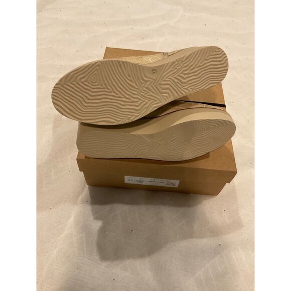 NWT Anthropologie Cream Croc Print Leather Platform Boots Size 6.5narrow - Picture 4 of 6